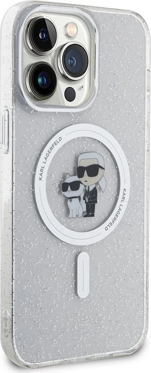 Karl Lagerfeld iPhone 15 Pro Max Hoesje - Effen Transparant - KLHMP15XHGKCNOT