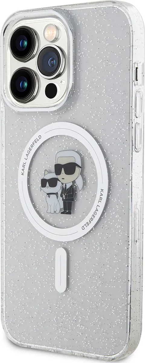 Karl Lagerfeld iPhone 15 Pro Max Hoesje - Effen Transparant - KLHMP15XHGKCNOT - afbeelding 6 van 6