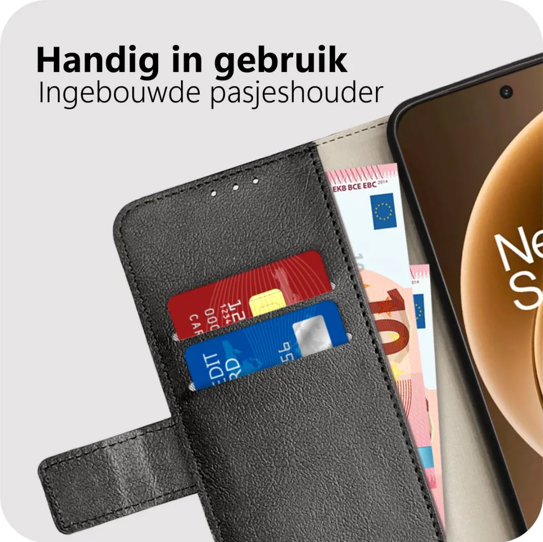 Just in Case Bookcase Classic MON2828CW1 Hoesje OnePlus 15 - Zwart