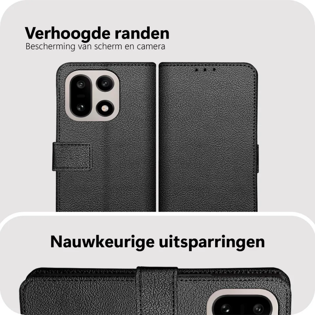 Just in Case Bookcase Classic MON2828CW1 Hoesje OnePlus 15 - Zwart