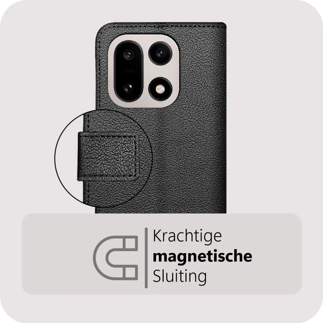 Just in Case Bookcase Classic MON2828CW1 Hoesje OnePlus 15 - Zwart - afbeelding 6 van 6