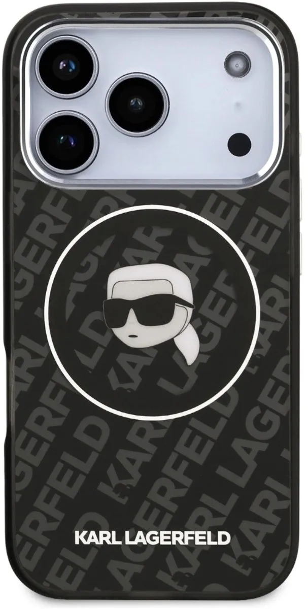 Karl Lagerfeld iPhone 17 Pro Max Hoesje - Magsafe - Zwart