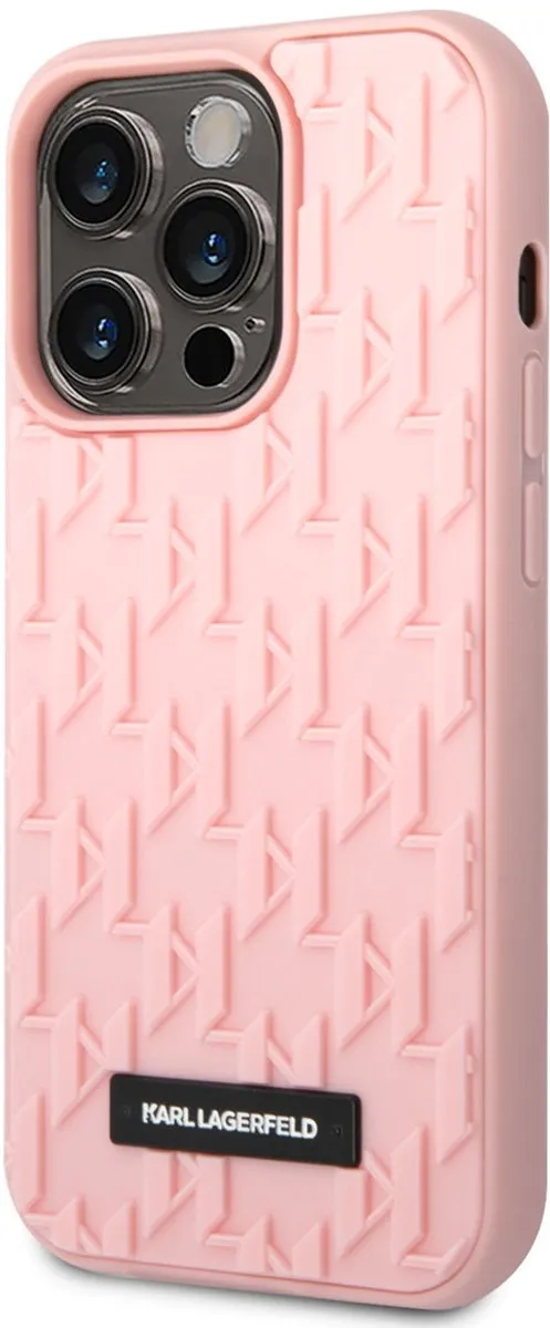 Karl Lagerfeld iPhone 14 Pro Backcase - Roze - TPU - MagSafe
