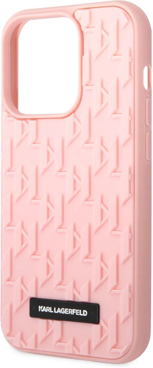 Karl Lagerfeld iPhone 14 Pro Backcase - Roze - TPU - MagSafe