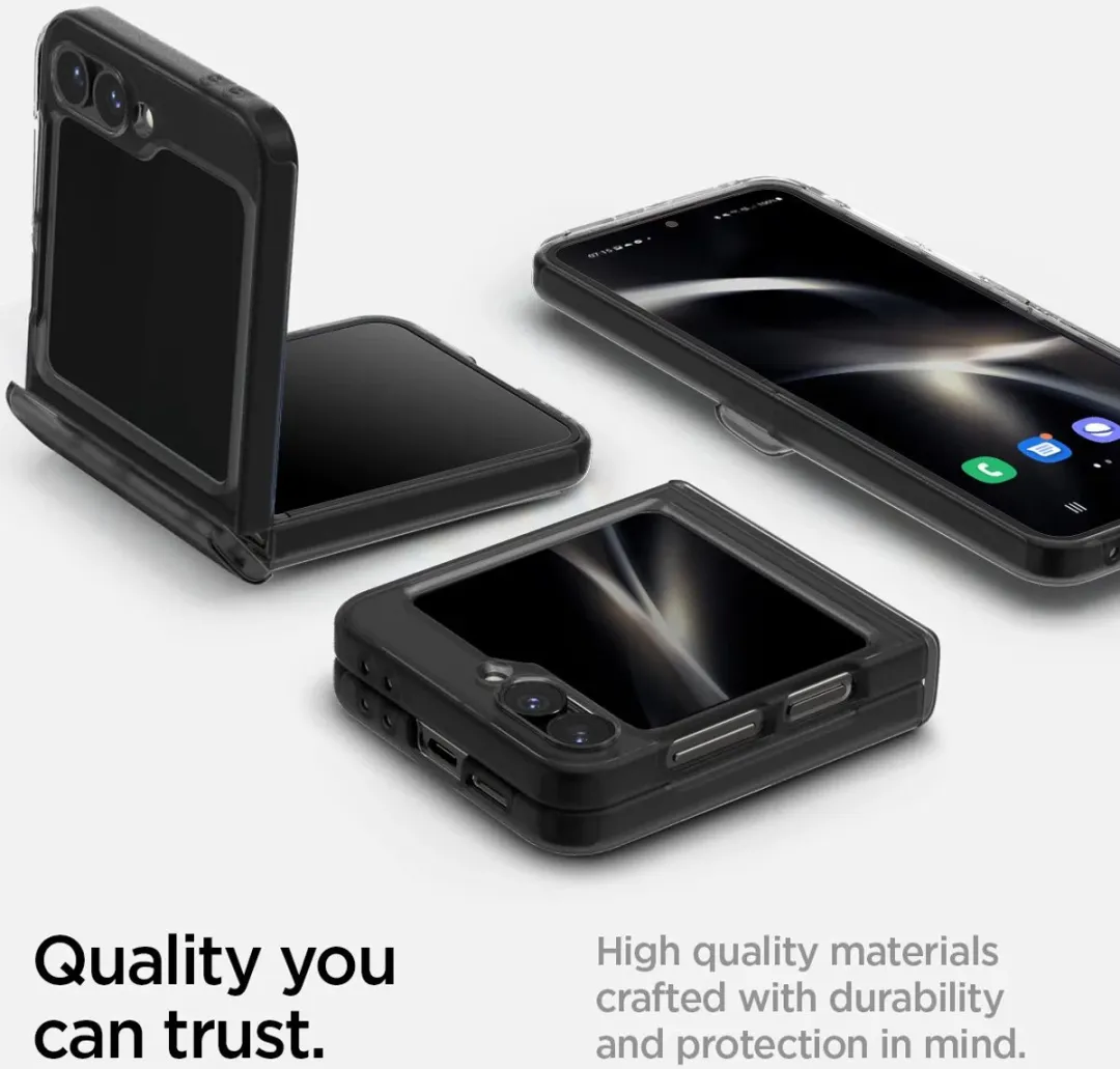 Spigen Ultra Hybrid Back Cover Zwart - Samsung Galaxy Z Flip 7 FE