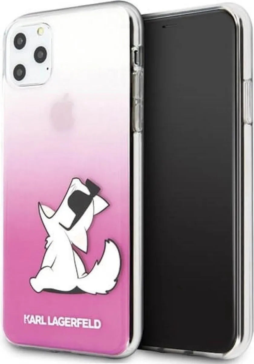 Karl Lagerfeld iPhone 11 Pro Max TPU Hoesje Roze S203-10