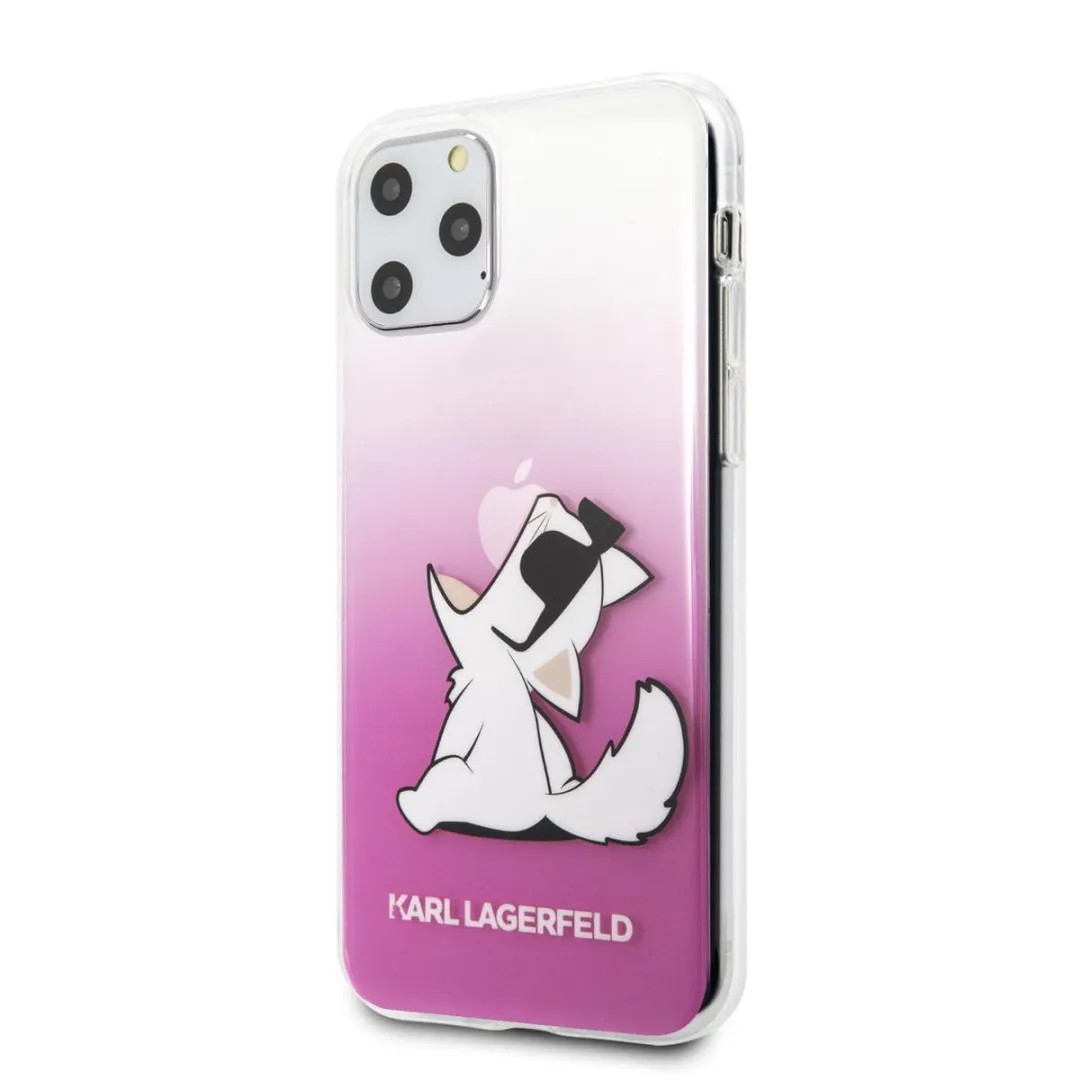 Karl Lagerfeld iPhone 11 Pro Max TPU Hoesje Roze S203-10