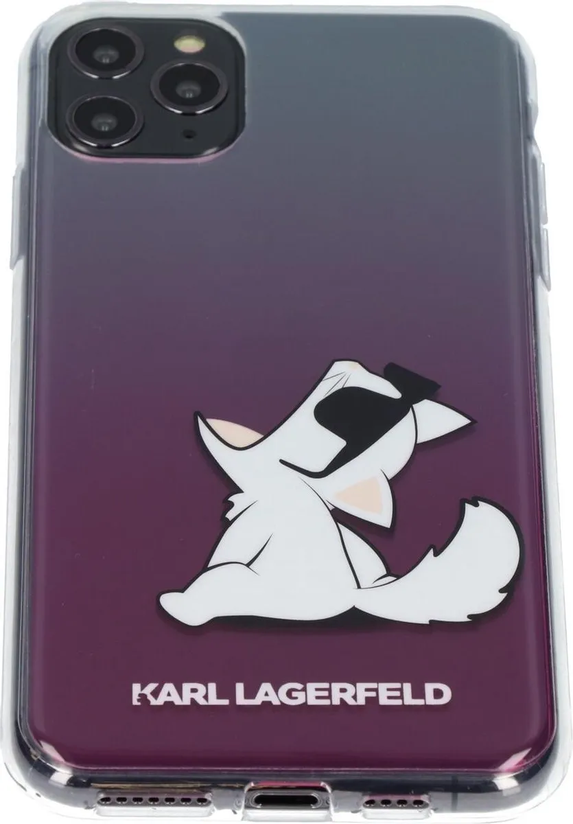 Karl Lagerfeld iPhone 11 Pro Max TPU Hoesje Roze S203-10