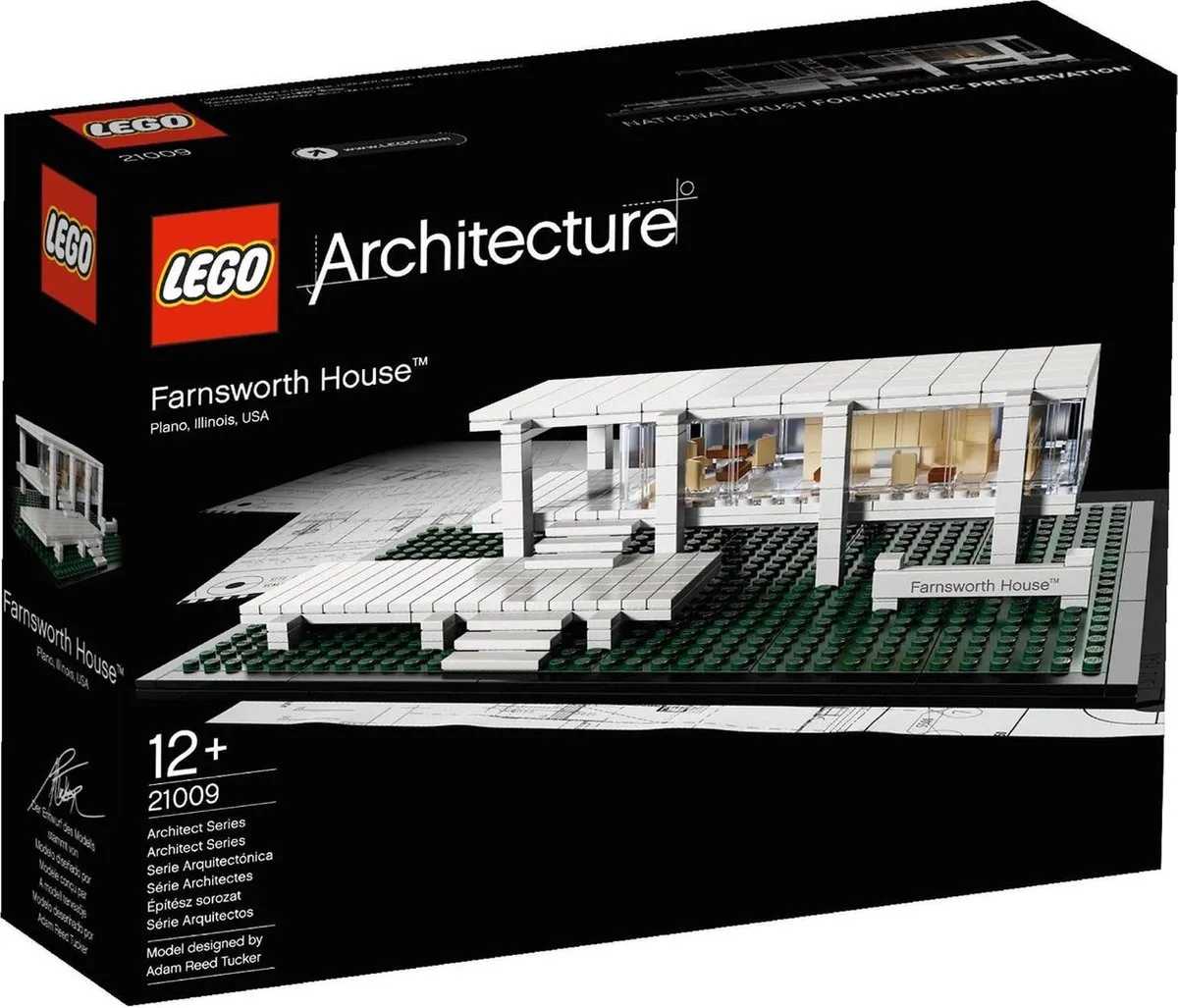 LEGO Architecture 21009 Farnsworth House - 546 Stenen
