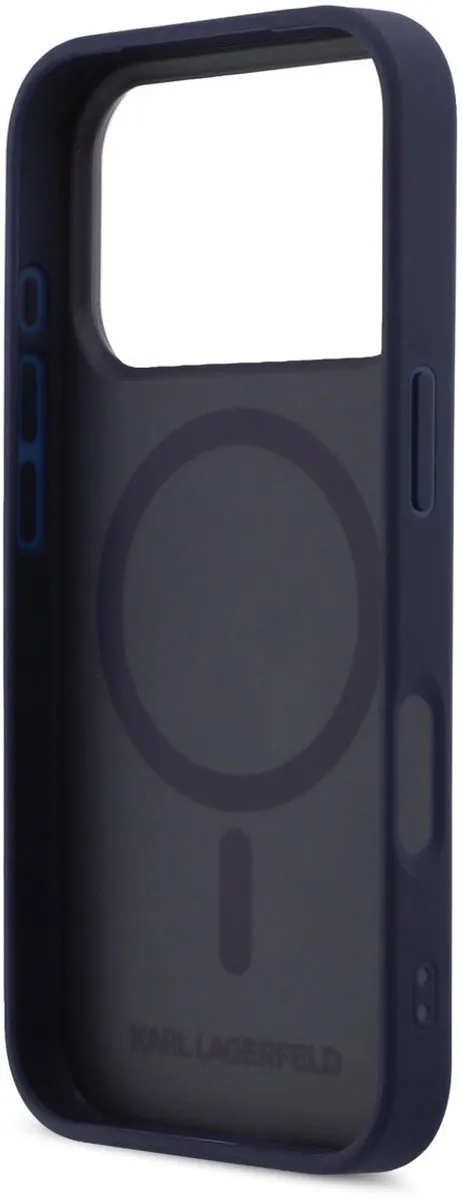 Karl Lagerfeld Hoesje iPhone 17 Pro Max MagSafe Navy - afbeelding 6 van 6