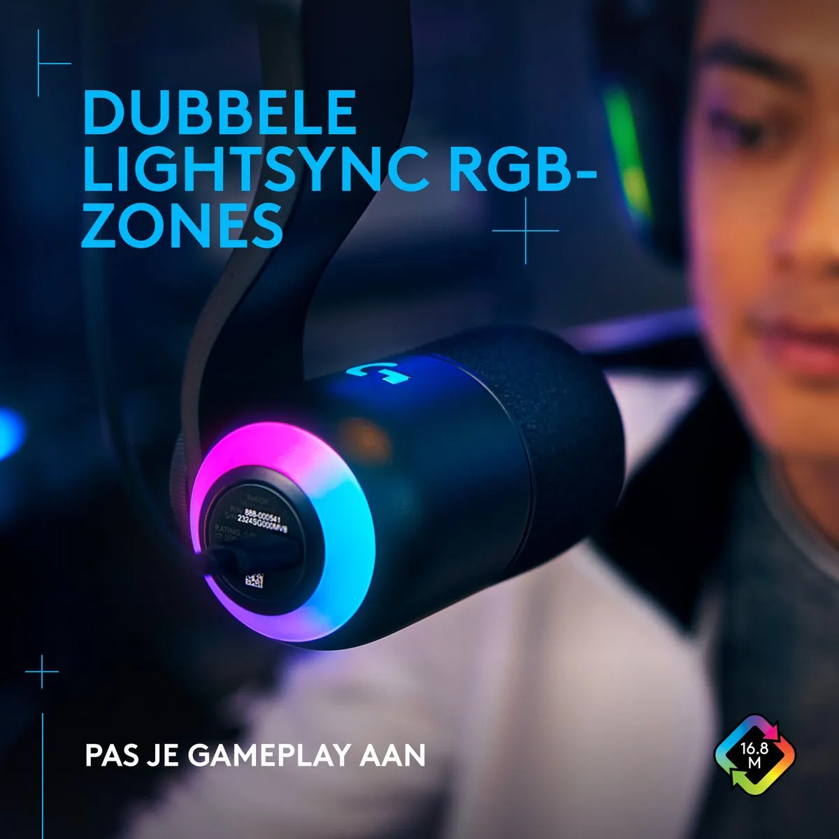 Logitech G Yeticaster GX Gaming Microfoon - USB - Zwart