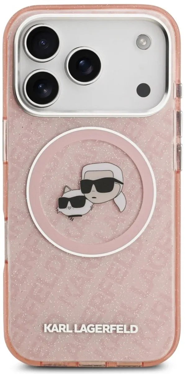 Karl Lagerfeld iPhone 17 Pro Max Hoesje - Roze - Magsafe