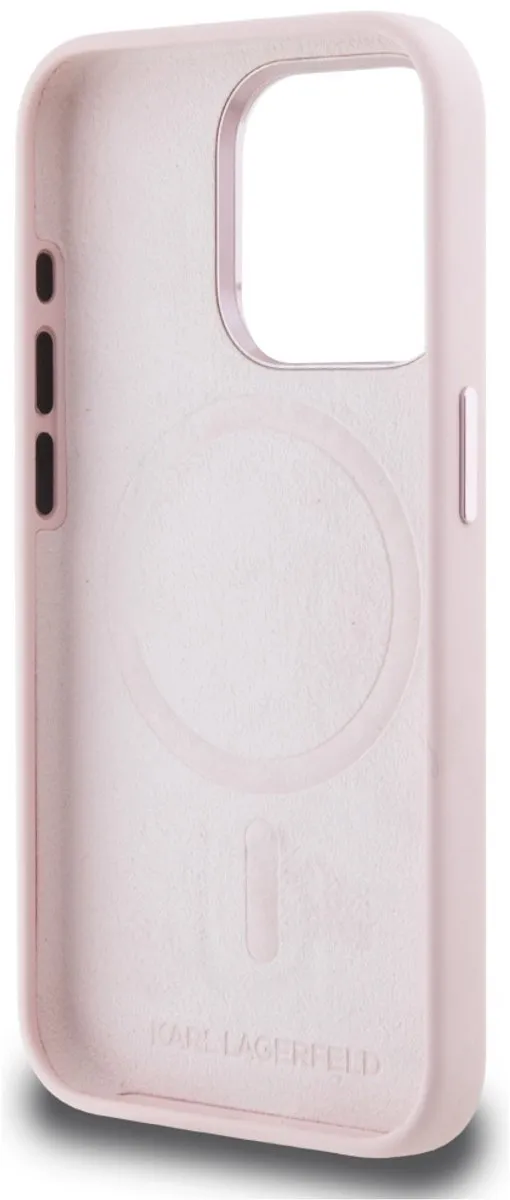 Karl Lagerfeld Siliconen Schaduwhoesje iPhone 15 Pro Max - Transparent