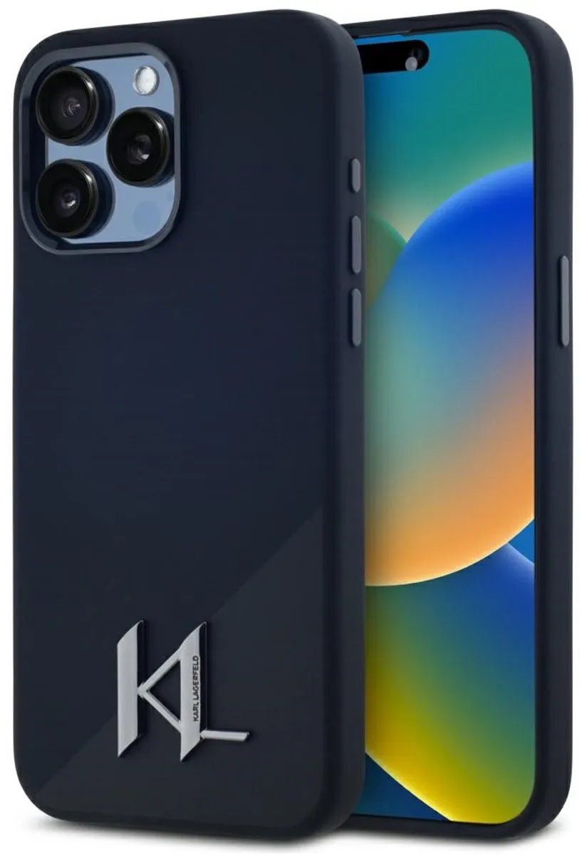 Karl Lagerfeld Siliconen Schaduwhoesje iPhone 15 Pro Max