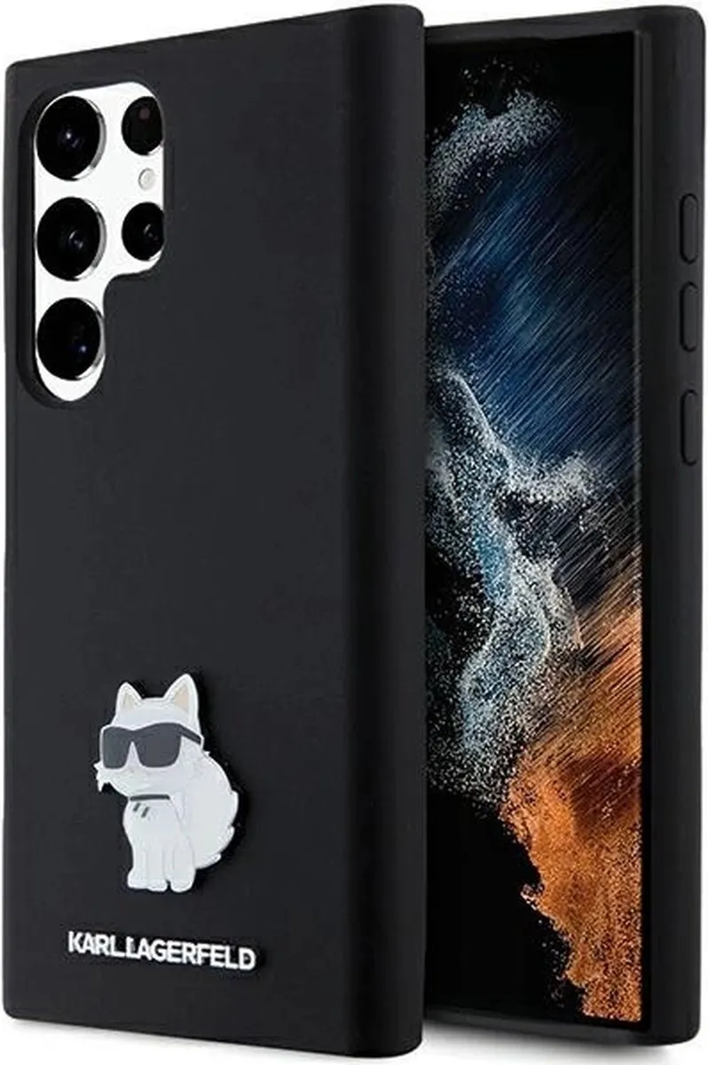 Karl Lagerfeld Siliconen Choupette Pinhoesje - Zwart