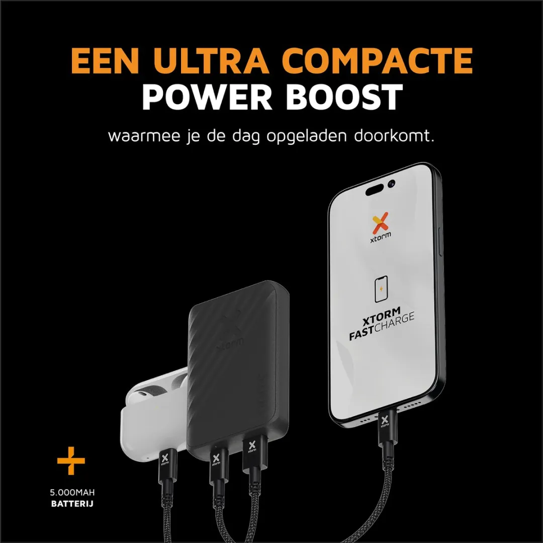 Xtorm Go2 Powerbank XG2051 - 5.000mAh - 2x USB - Wit
