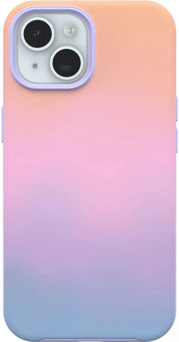 OtterBox Symmetry Back Cover iPhone 16e - MagSafe - Paars/Oranje/Roze