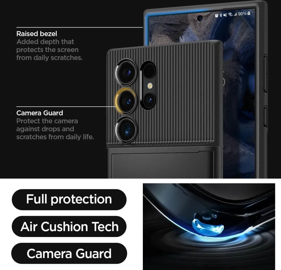 Spigen Slim Armor CS Hoesje Samsung Galaxy S24 Ultra - Zwart