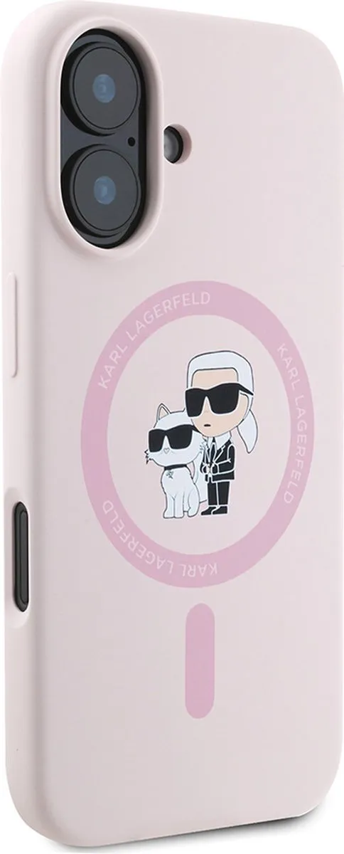 Karl Lagerfeld Backcase Hoesje iPhone 16 Plus - Roze