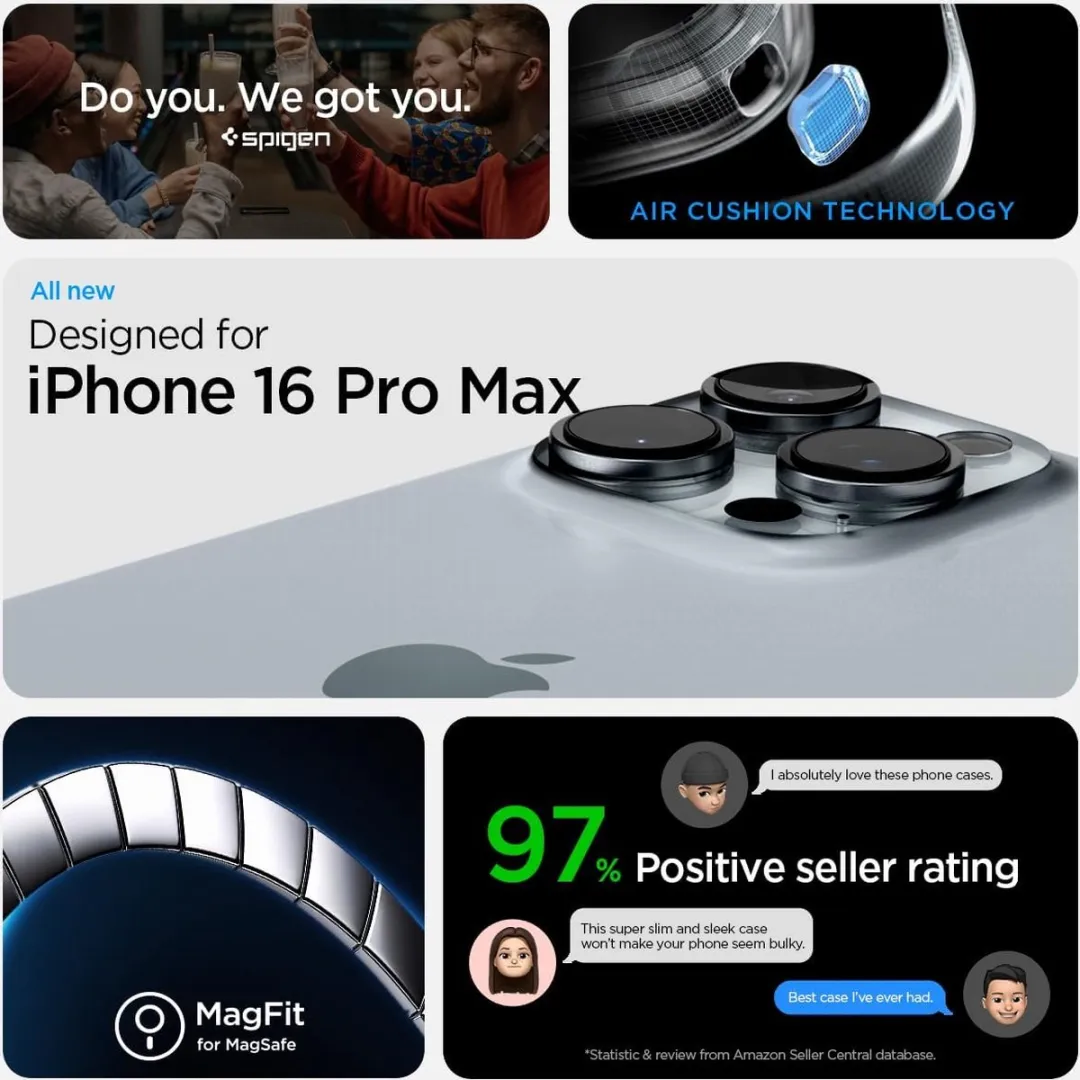 Spigen Tough Armor Hoesje iPhone 16 Pro Max - Grijs