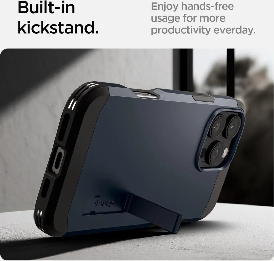 Spigen Tough Armor Hoesje iPhone 16 Pro Max - Grijs