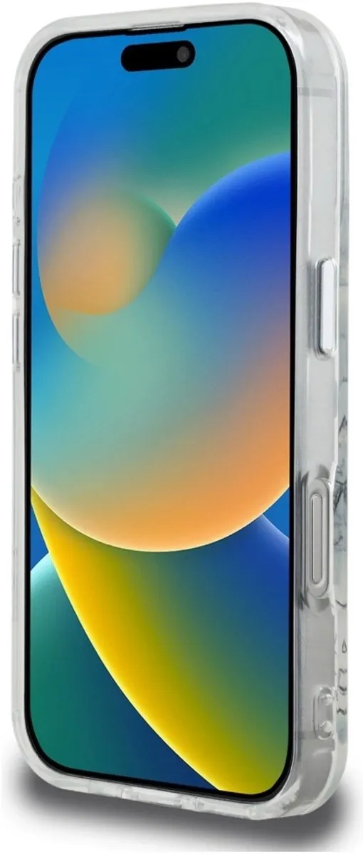 Karl Lagerfeld IML Schetstekend Grafische Hoes iPhone 16 Pro - Zwart