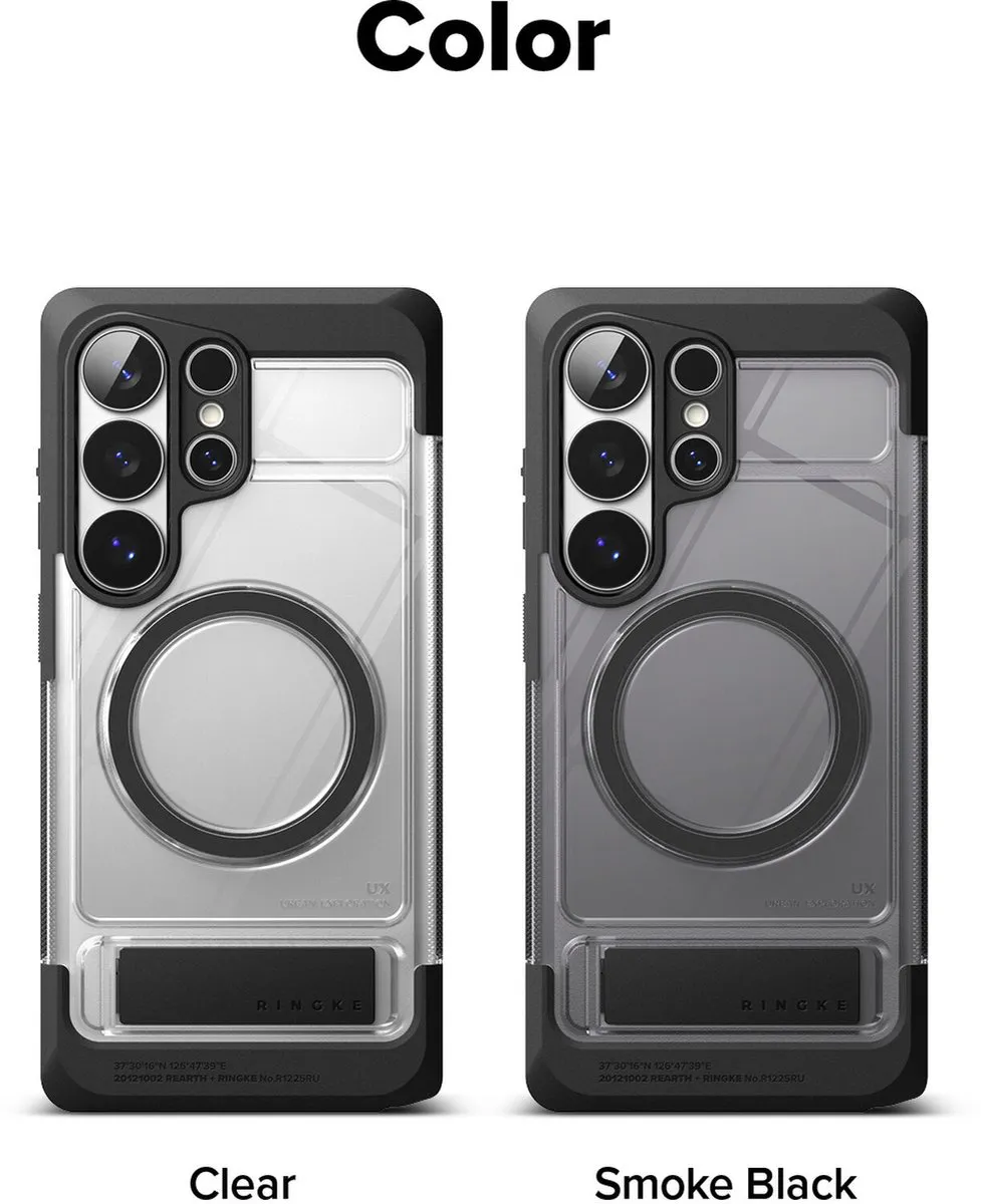 Ringke UX Magnetic Hoesje Samsung Galaxy S26 Ultra - MagSafe/Qi2 - Transparant Zwart