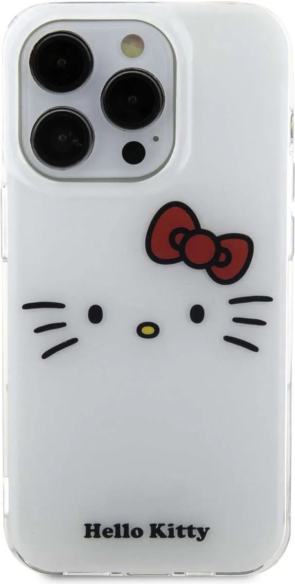 Karl Lagerfeld Hello Kitty iPhone 15 Pro TPU Hoesje - Wit