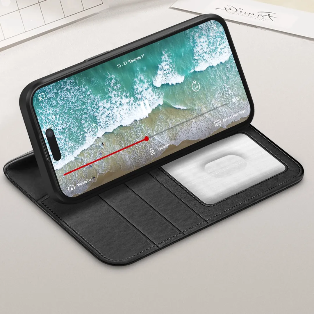 Cygnett Foliohoes iPhone 15 Plus Urban Portemonnee CY4591URBWT - Zwart