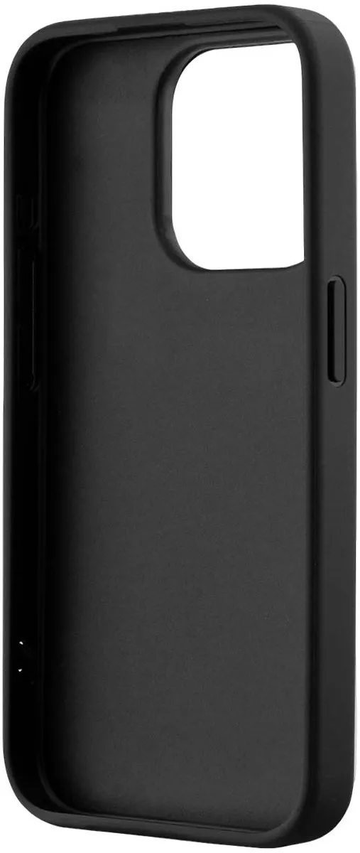 Karl Lagerfeld Hoesje iPhone 15 Pro Max Saffiano Athleisure - Zwart KLHCP15XPAMSCNSP
