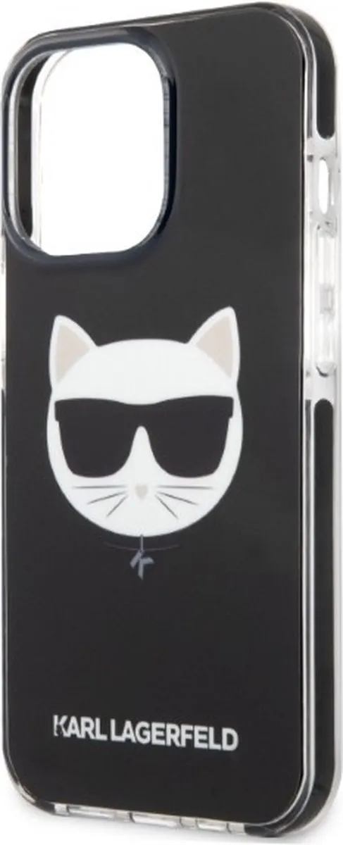 Karl Lagerfeld KLHCP13XTPECK Hoesje iPhone 13 Pro Max - Zwart