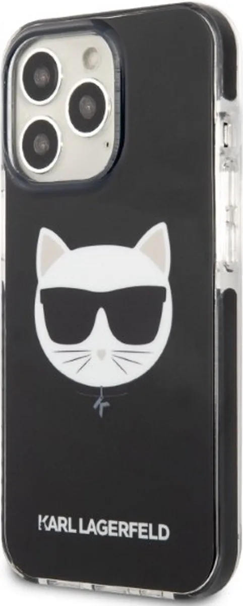 Karl Lagerfeld KLHCP13XTPECK Hoesje iPhone 13 Pro Max - Zwart