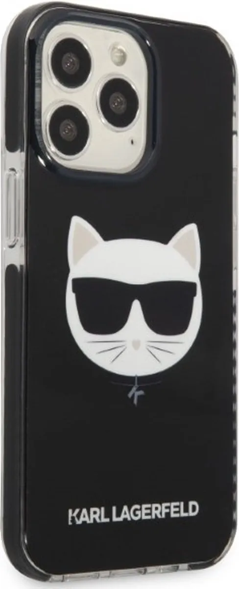 Karl Lagerfeld KLHCP13XTPECK Hoesje iPhone 13 Pro Max - Zwart
