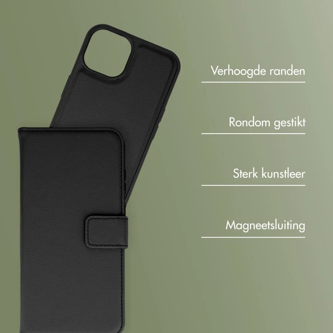 Imoshion Hoesje iPhone 12 Pro/12 2-in-1 Bookcase - 3 Pasjes - Zwart