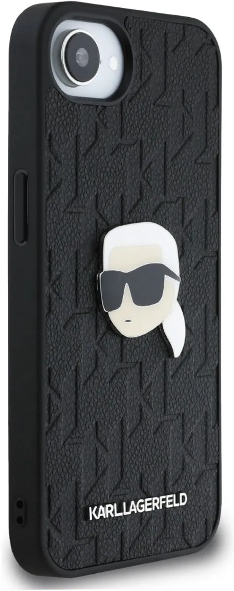 Karl Lagerfeld Hoesje Monogram Karl Pin - iPhone 16E - Transparent