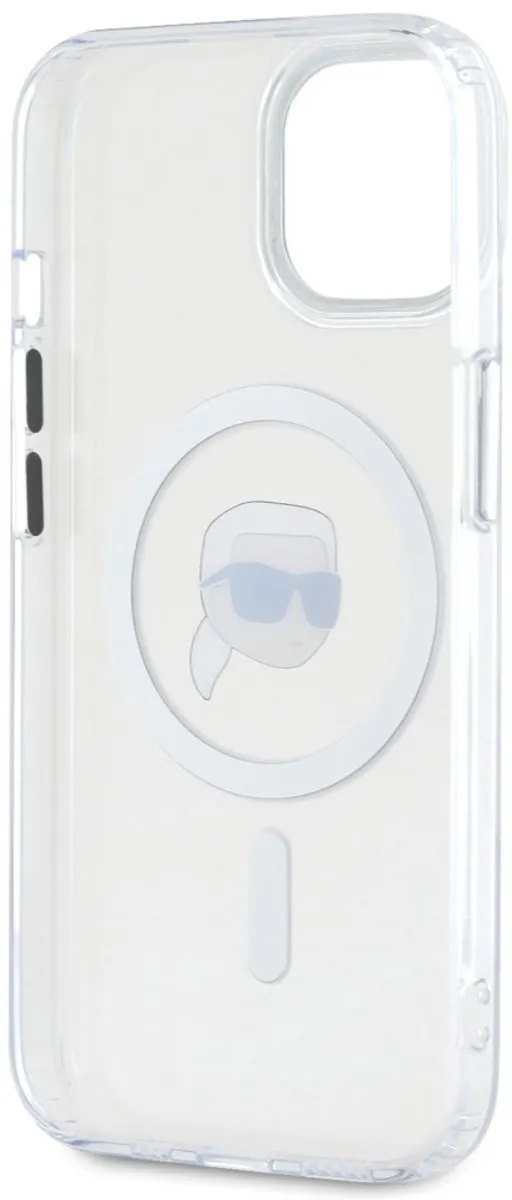 Karl Lagerfeld IML Metalen Hoes Case voor iPhone 15 - Transparent