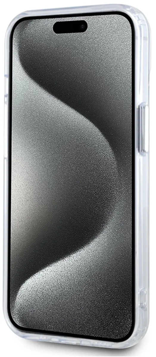 Karl Lagerfeld IML Metalen Hoes Case voor iPhone 15 - Transparent