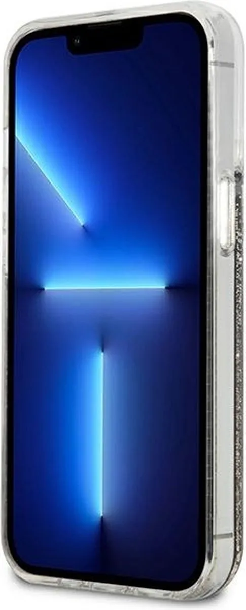 Karl Lagerfeld KLHCP13LLGGKBK Hoesje iPhone 13 Pro - Zwart Glitter