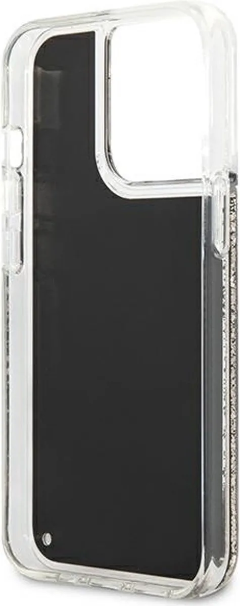 Karl Lagerfeld KLHCP13LLGGKBK Hoesje iPhone 13 Pro - Zwart Glitter
