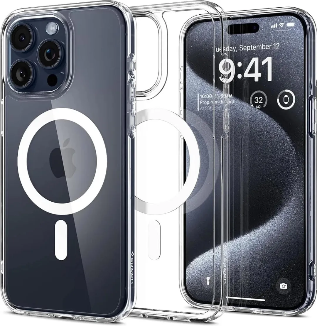 Spigen Apple iPhone 15 Pro Ultra Hybrid MagSafe Hoesje ACS06611 - Wit