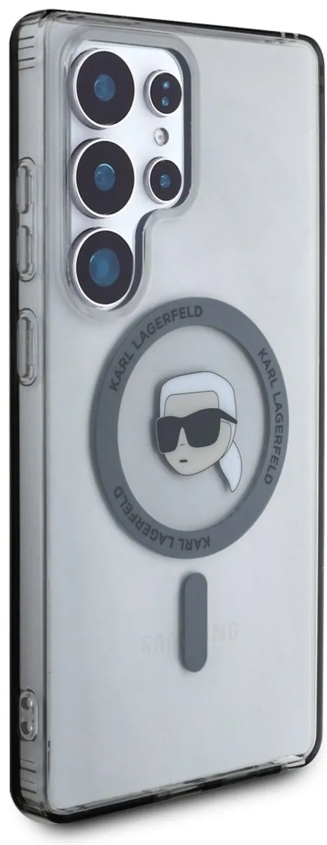 Karl Lagerfeld Magnetische Hoes Karl Hoofd voor Samsung Galaxy S25 Ultra - Transparent - afbeelding 6 van 6