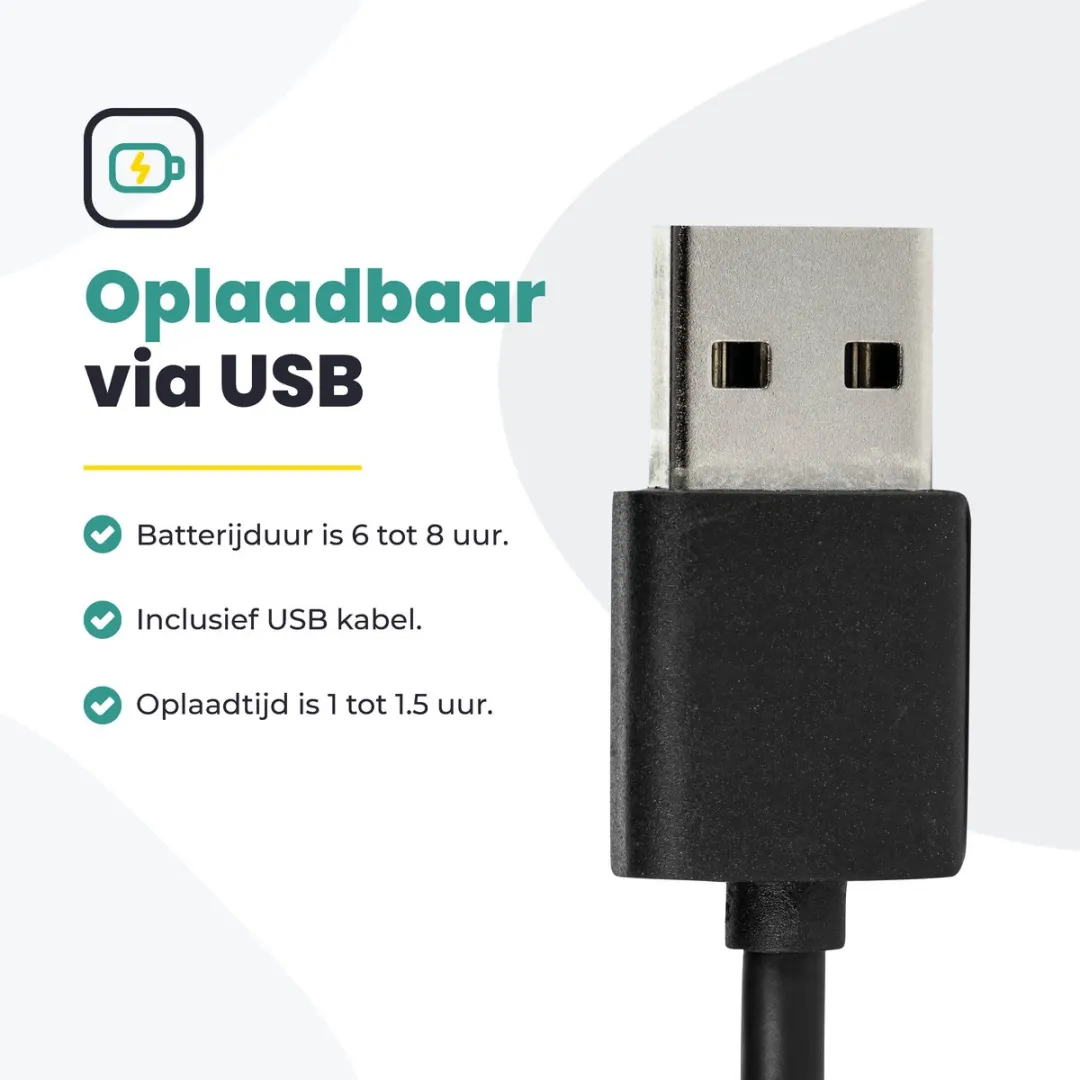 Voltano Fiets Richtingaanwijzer USB - Waterdicht - Zwart