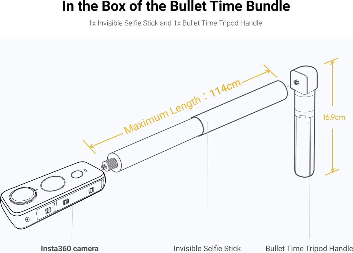 Insta360 Bullet Time Bundle CINGBTH/B_1 - Zwart - afbeelding 6 van 6