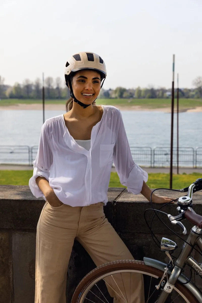 ABUS Hyban 2.0 Stadsfietshelm - Gletsjerblauw L - afbeelding 6 van 6