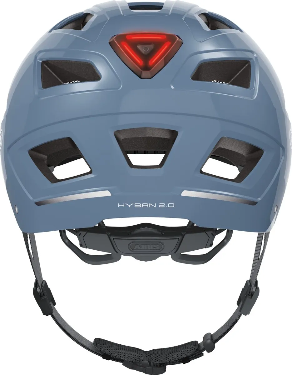 ABUS Hyban 2.0 Stadsfietshelm - Gletsjerblauw L
