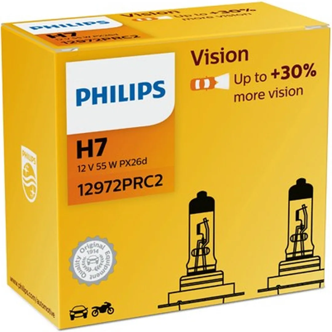 Philips Vision H7 12972PRC2 Set - 2 Stuks
