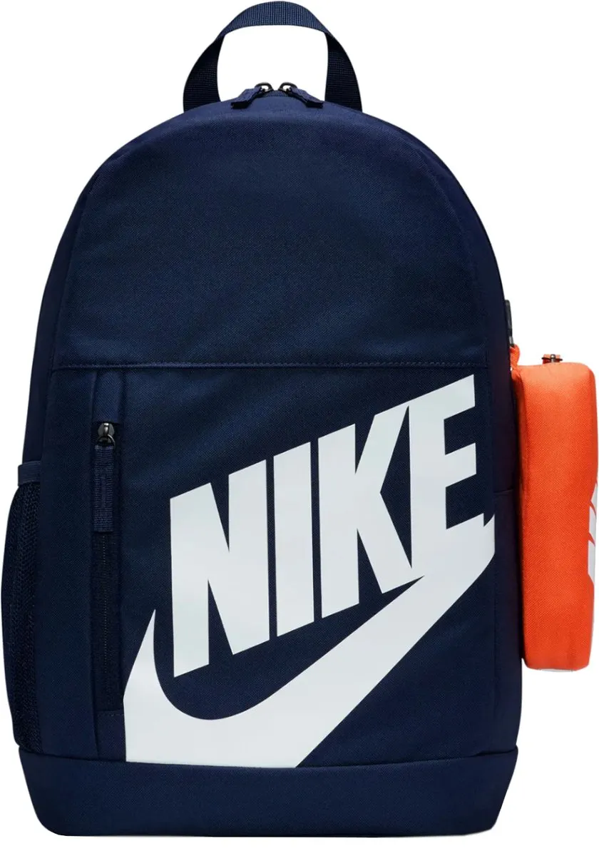 Nike Elemental Rugzak 20L - BA5876-410 - Donkerblauw/Oranje
