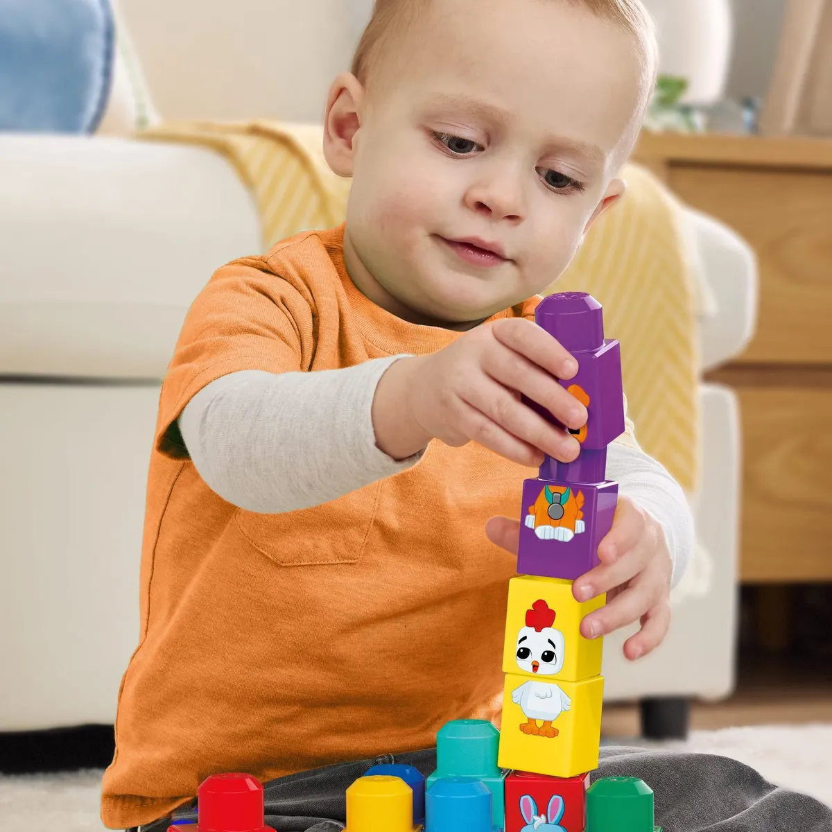 Mega Bloks Dieren Tractor Bouwspeelgoed 30 Stuks - Multicolor