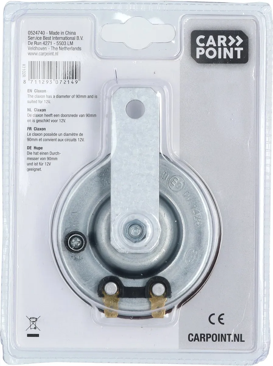 Carpoint Claxon Toeter 12V 102dB ø90mm