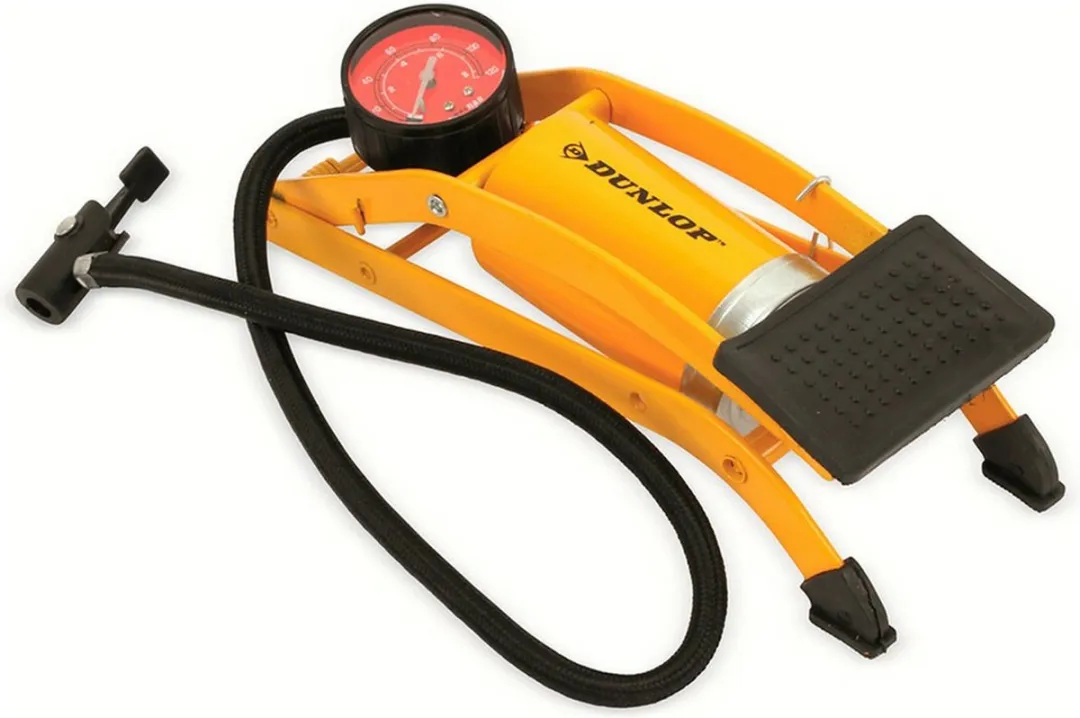 Dunlop Voetpomp - 8 bar - Geel